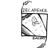 Decadence Bakery Black & White Concepts